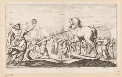 Trojan Horse is Brought In (series title) by Giuseppe Maria Mitelli