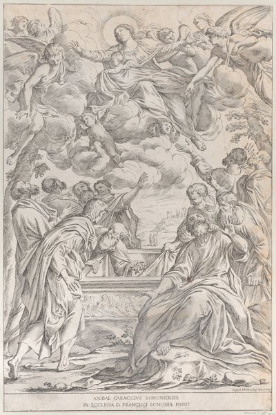 Plate 3: the Assumption of the Virgin, 1678 by Giuseppe Maria Mitelli