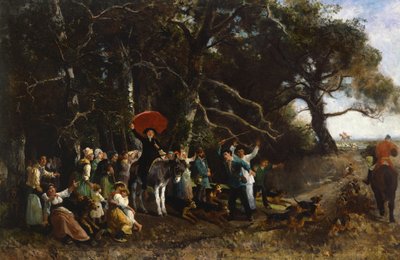 Sermon interrupted by Giuseppe Palizzi