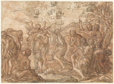 Baptism of Christ in the Jordan by Giuseppe Passeri