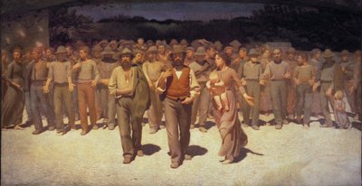 The Quarter State by Giuseppe Pellizza da Volpedo