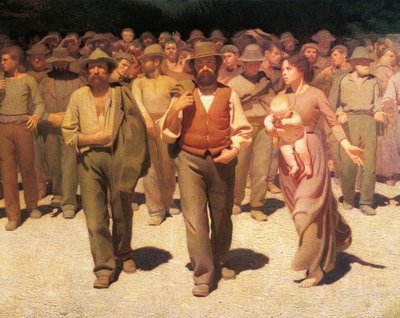 The Fourth State, detail by Giuseppe Pellizza da Volpedo