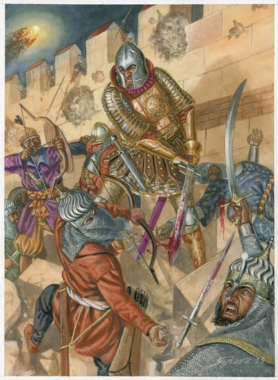 Death of Constantine XI Palaiologos and the Fall of Constantinople by Giuseppe Rava