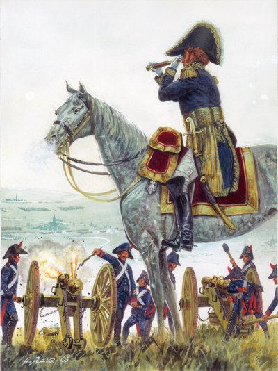 General Michel Marie Claparede at the Battle of Austerlitz in 1805 (Illustration by Giuseppe Rava) by Giuseppe Rava