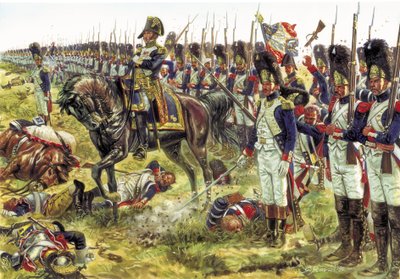 The Battle of Essling (or Battle of Aspern) in May 1809 (Illustration by Giuseppe Rava) by Giuseppe Rava