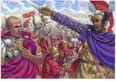 Scipio Africanus and Hannibal (Illustration) by Giuseppe Rava