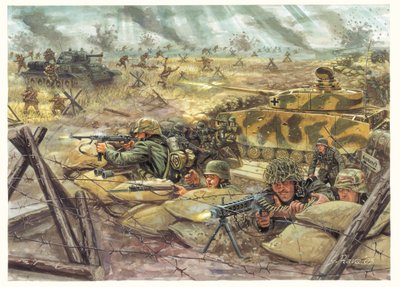 Second World War: Battle of Kursk in 1943 between German and Soviet forces by Giuseppe Rava