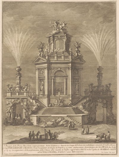 The Prima Macchina for the Chinea of 1776: A Pleasure Palace by Giuseppe Vasi, after Giuseppe Palazzi