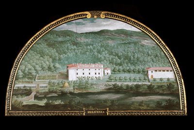 View of Villa di Seravezza near Massa Carrara, Italy by Giusto Utens