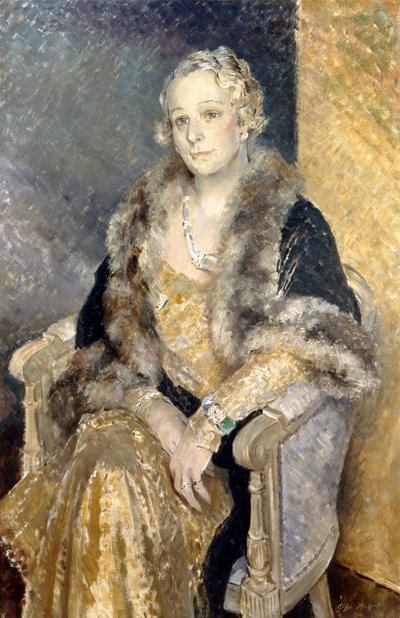 Portrait of Mrs Shirley Woolmer, c.1933-34 by Glyn Warren Philpot