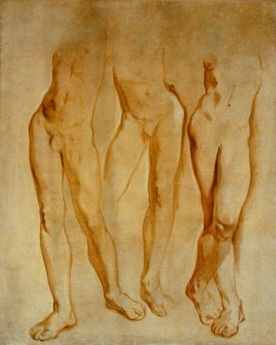 Three Studies of a Male Nude by Glyn Warren Philpot