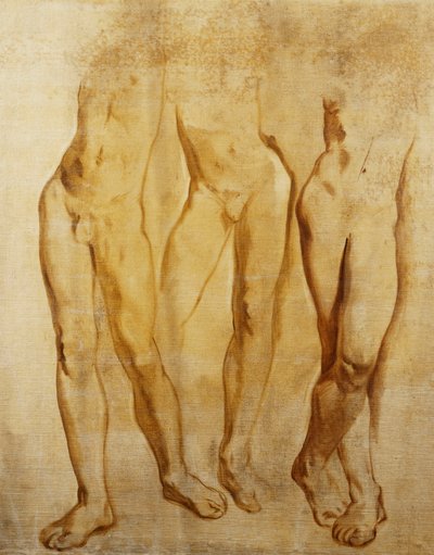 Three Studies of a Standing Male Nude by Glyn Warren Philpot
