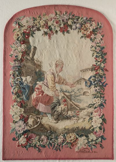 Fire Screen Panel and Frame by Gobelins
