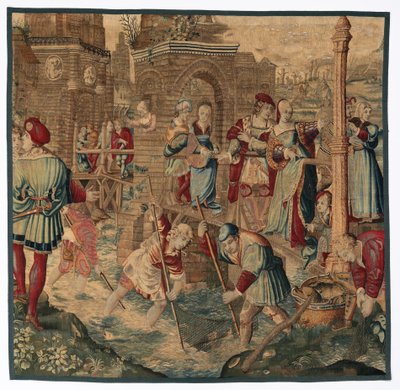 Spring: Fishing Scene from Set of Four Seasons by Gobelins