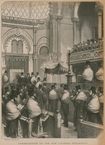 Consecration of the New Central Synagogue by Godefroy Durand