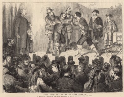 Scene from the Drama of Don Guzman by Godefroy Durand