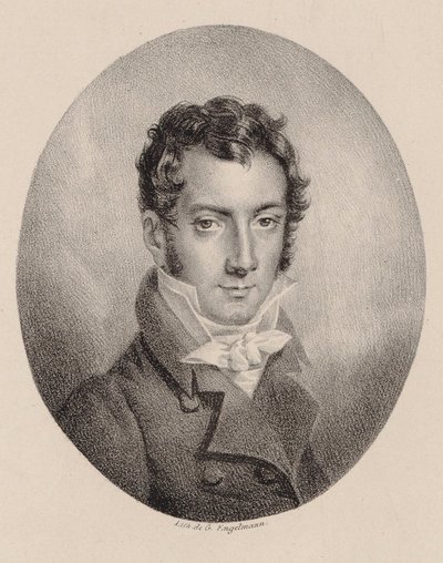Portrait of the violinist and composer Josef Mayseder 1789-1863 by Godefroy Engelmann