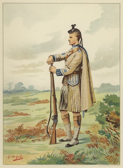 The London Scottish Volunteers, 1st Volunteer Battalion Rifle Brigade, 7th Middlesex by Godfrey Douglas Giles