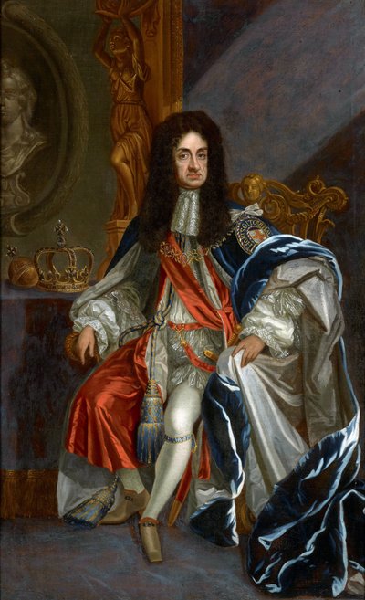 Portrait of Charles II of England in the Robes of the Order of the Garter by Godfrey Kneller