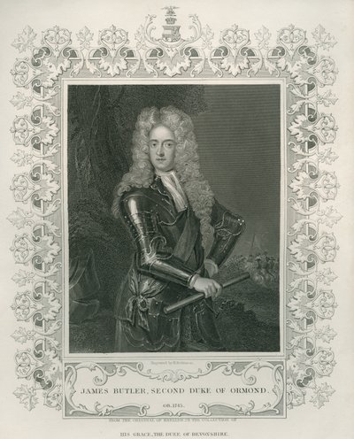 James Butler, 2nd Duke of Ormond, engraved by Henry Robinson by Godfrey Kneller