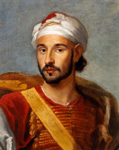 Detail, Muhammad Ohadu, the Moroccan Ambassador by Godfrey and Wyck Jan (1640 1700) Kneller