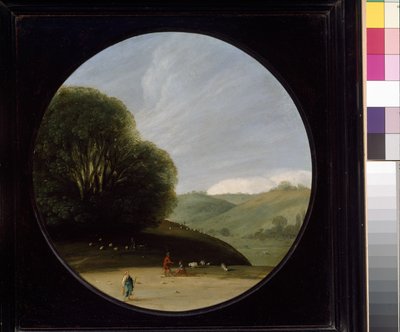 Landscape with Pastoral Figures, c. 1615 - 1638 by Goffredo Wals