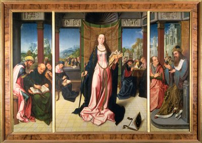 St. Catherine and the Philosophers by Goossen van der Weyden