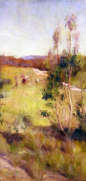 Gum Trees and Cattle by Gordon Coutts