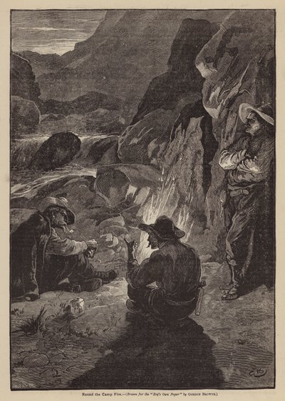 Round the camp fire by Gordon Frederick (after) Browne