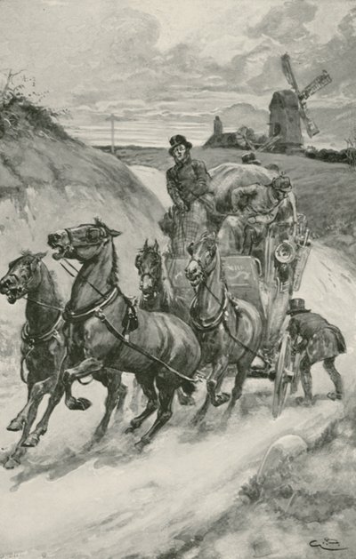 A Stage-Coach in the Olden Times by Gordon Frederick Browne