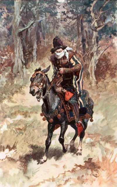 Ghysbrecht Van Swieten seated on his Mule by Gordon Frederick Browne