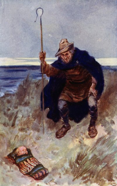 The deserted baby was found by a shepherd by Gordon Frederick Browne