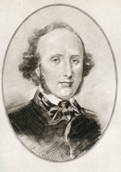 Jakob Ludwig Felix Mendelssohn Bartholdy, from Living Biographies of Great Composers by Gordon Ross