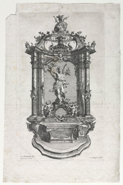 Model for Altar for Woodcarvers by Gottfried Bernhard Götz
