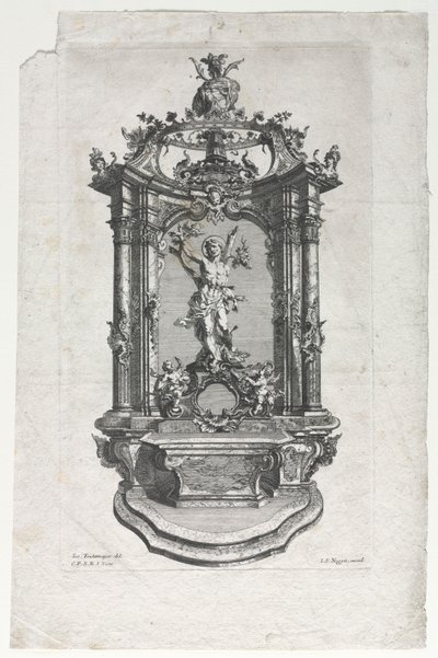 Model for Altar for Woodcarvers by Gottfried Bernhard Götz