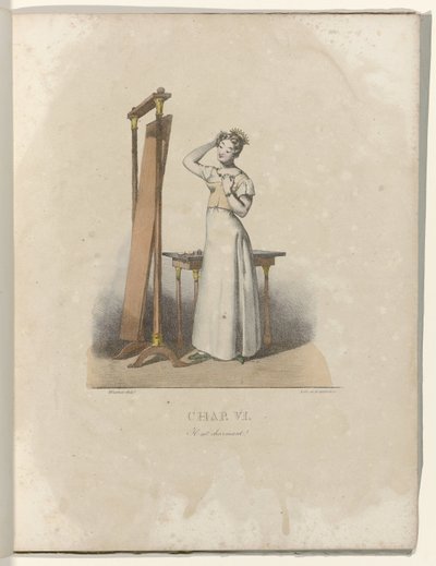 The Birth of a Milliner, 1828: Chap. VI: He is Charming by Gottfried Engelmann