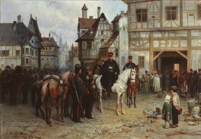 General Blücher with the Cossacks in Bautzen by Gottfried Willewalde