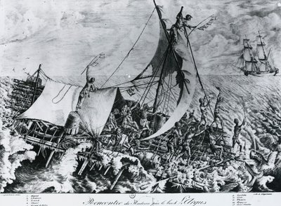 Shipwreck of Frigate Medusa by Gottfried or Godefroy Engelmann
