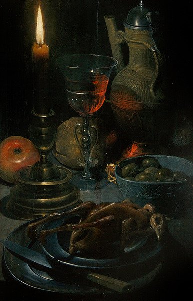 Supper by Candlelight by Gotthardt von Wedig