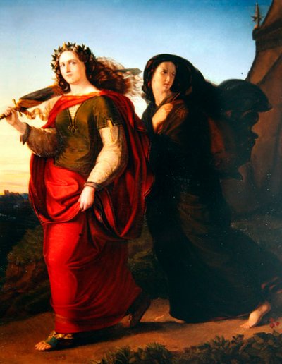 Judith returning home after the murder of Holofernes by Gottlieb Heinrich von Schroeter