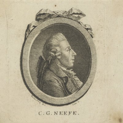 Portrait of the Composer Christian Gottlob Neefe, 1748-1798, c. 1780 by Gottlob August Liebe