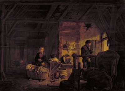 Interior of a Cottage by Govert Dircksz. Camphuysen