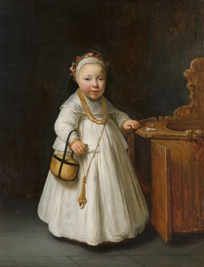 Girl by a High Chair by Govert Flinck