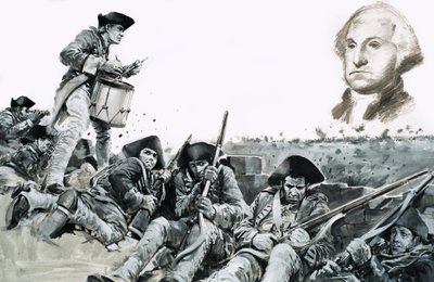 A drummer beats a request for parley at the Battle of Yorktown by Graham Coton