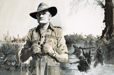 General Bill Slim, who led the victory against the Japanese in Burma by Graham Coton