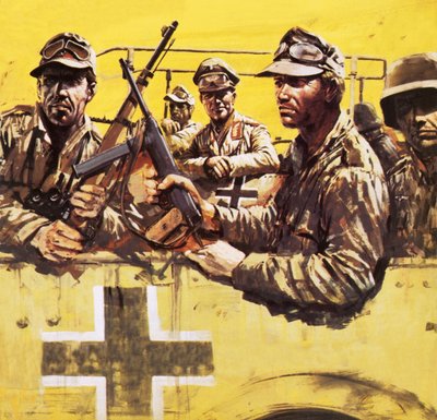 General Erwin Rommel with Other German Soldiers by Graham Coton