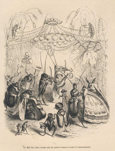 Insect Concert at a Ball by Grandville