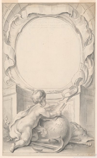 Design for Frame Surrounding the Portrait of Sir Walter Raleigh by Gravelot