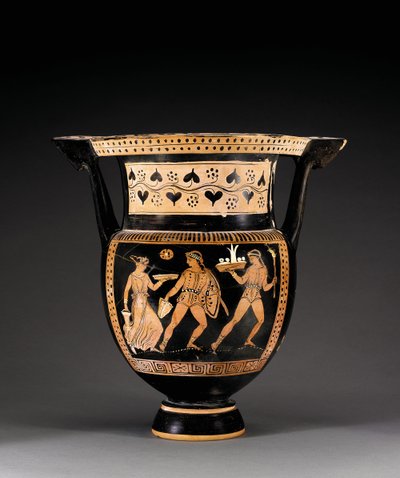 Apulian Red-Figured Column-Krater, Attributed to the Letet Group, c.370-360 BC by Greek