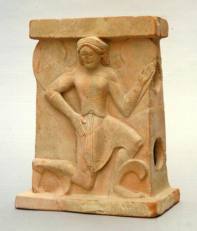 Ceramic altar featuring Iris, c.500 BC by Greek